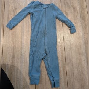Primary Blue Organic Baby PJ Romper 6-9 Months